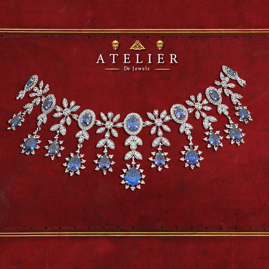 Pine Blue Necklace Set