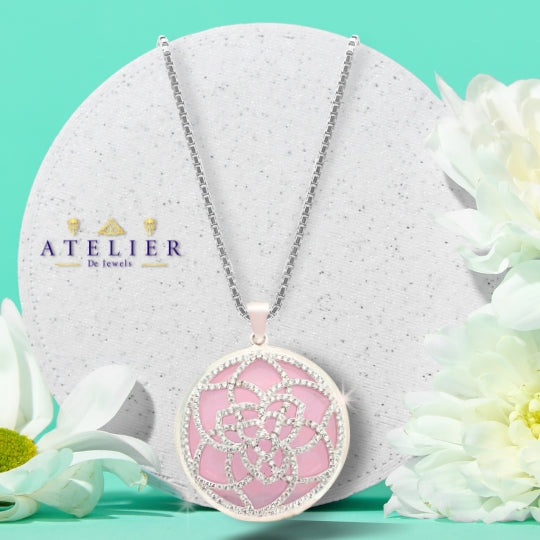 Blush Medallion Pendant