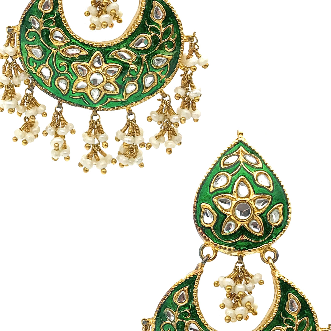 Glittering Gardenia Earrings