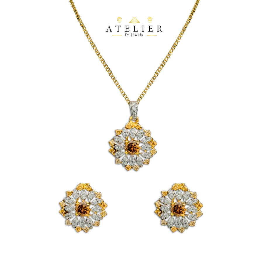 Celestial Sunrise Locket Set