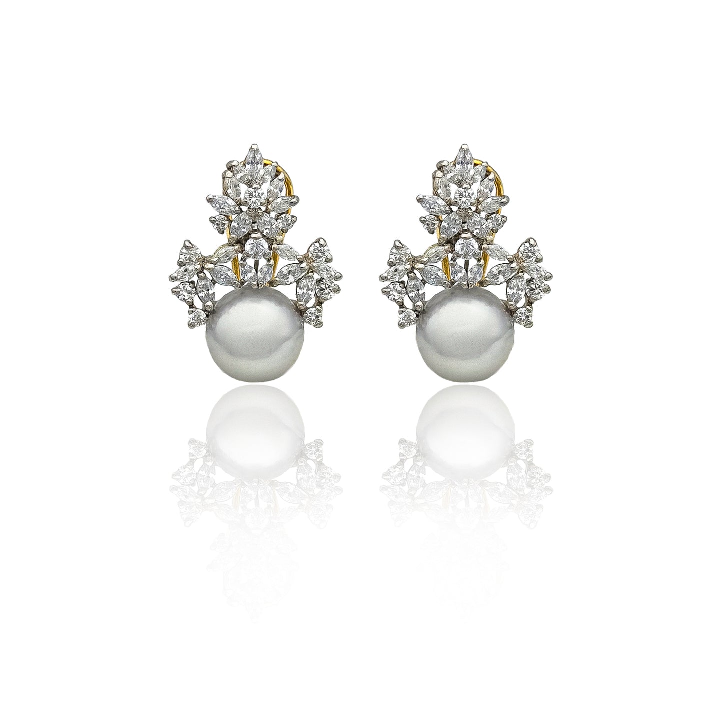 Grey Pearl Earrings