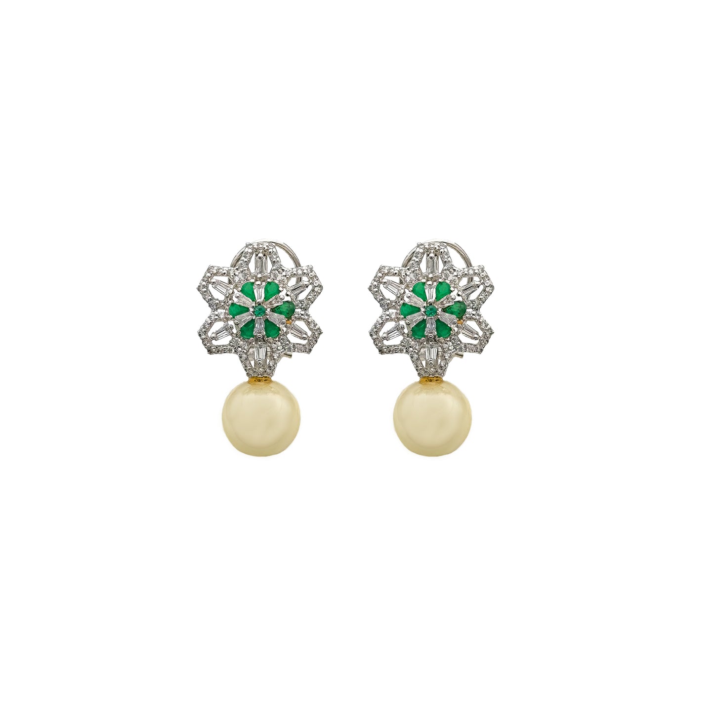 Floral Pearl Earrings