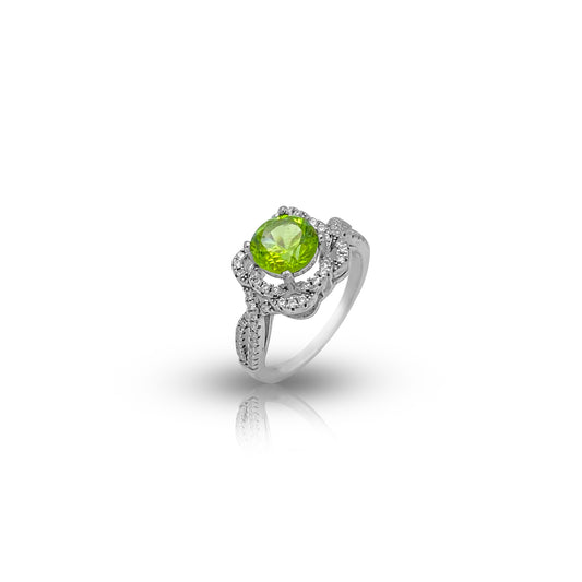 Peridot Cascade Ring