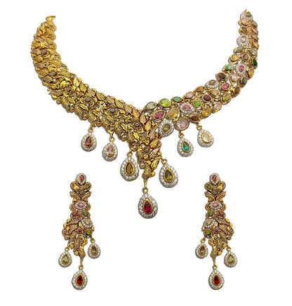 Golden Garden Necklace Set