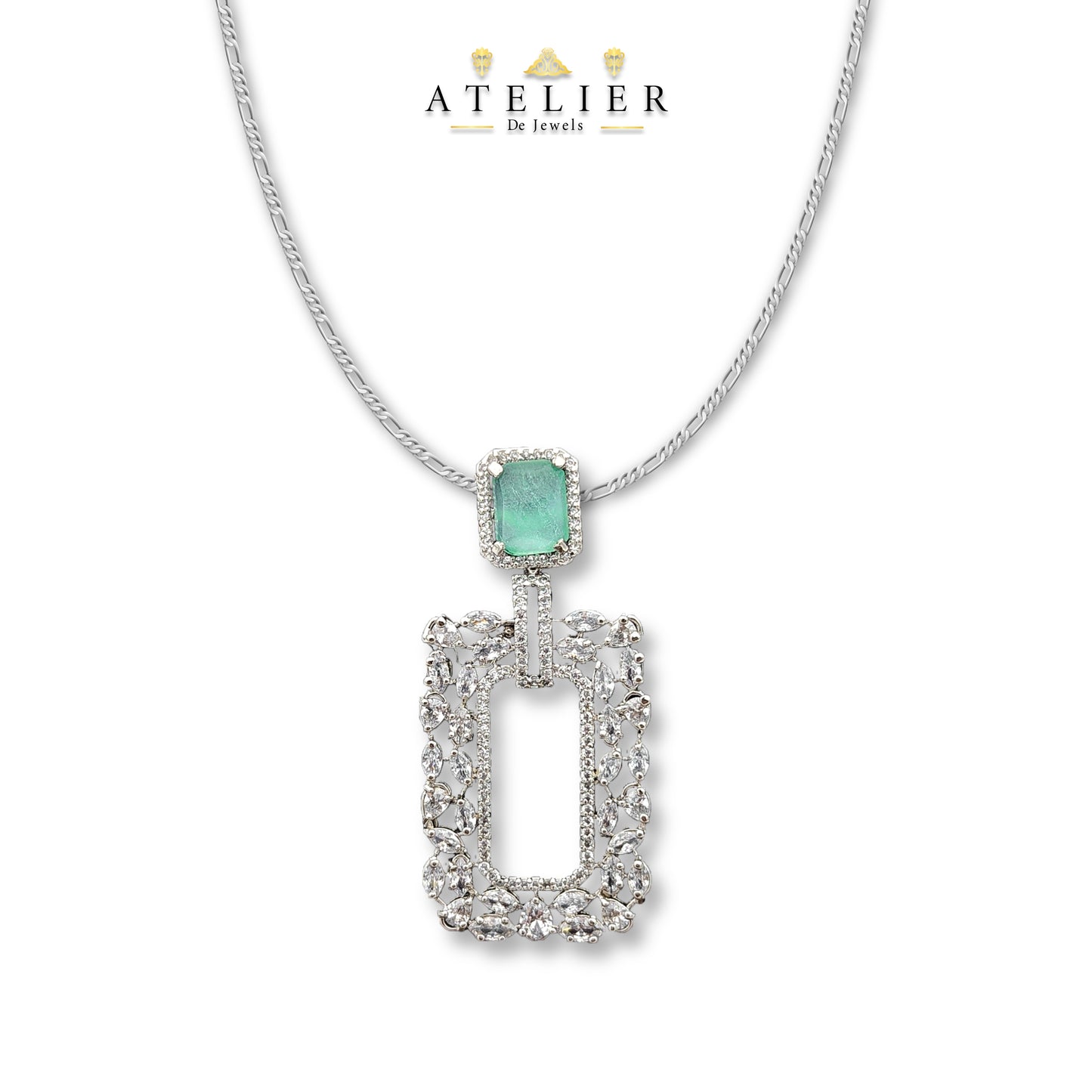 Aqua Enclave Locket Set