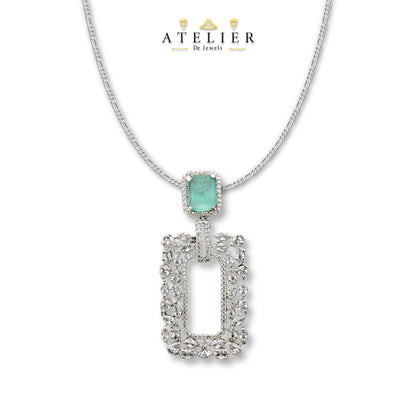 Aqua Enclave Locket Set