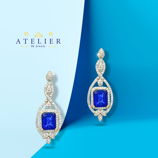 Sapphire Stellar Earrings