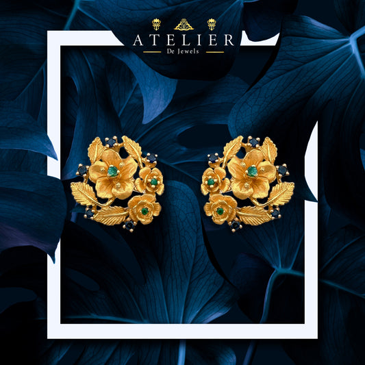 Golden Petal Earrings