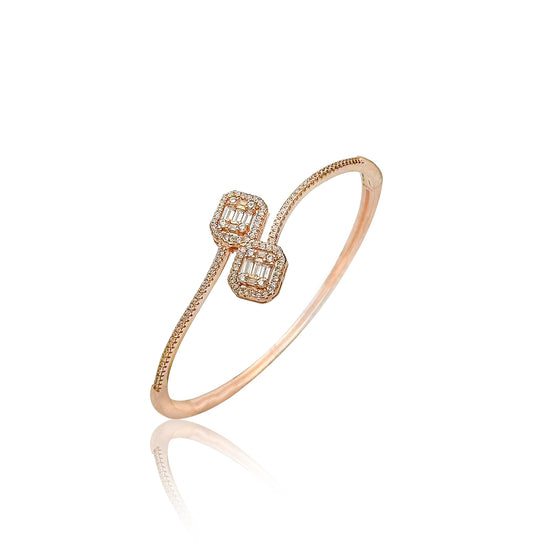 Intertwine Rose Gold Bangle